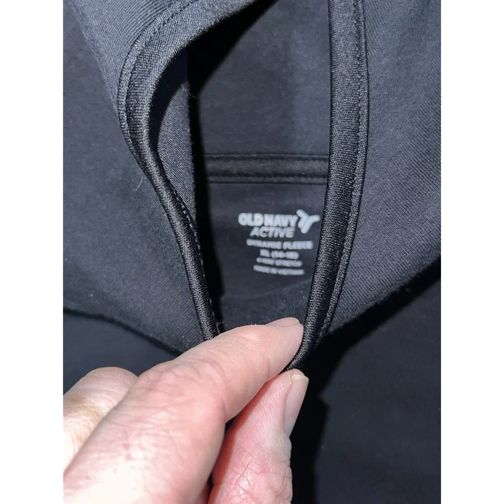 Old Navy Active Dynamic Fleece Youth XL 16-18 4-Way Stretch Charcoal Grey Hoodie